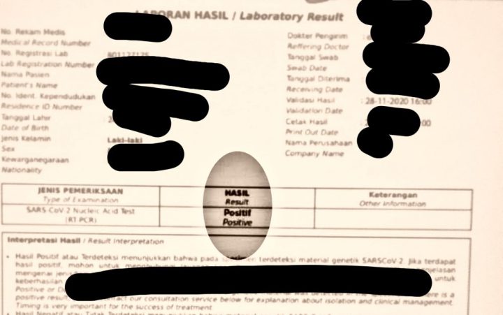 hasil swab pcr